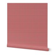 Gingham Large Cherry Red And White