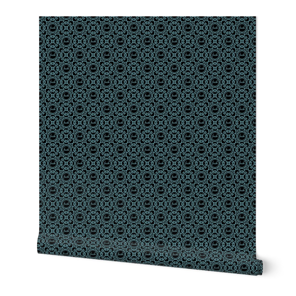 Delicately Speaking Teal 4 -Large