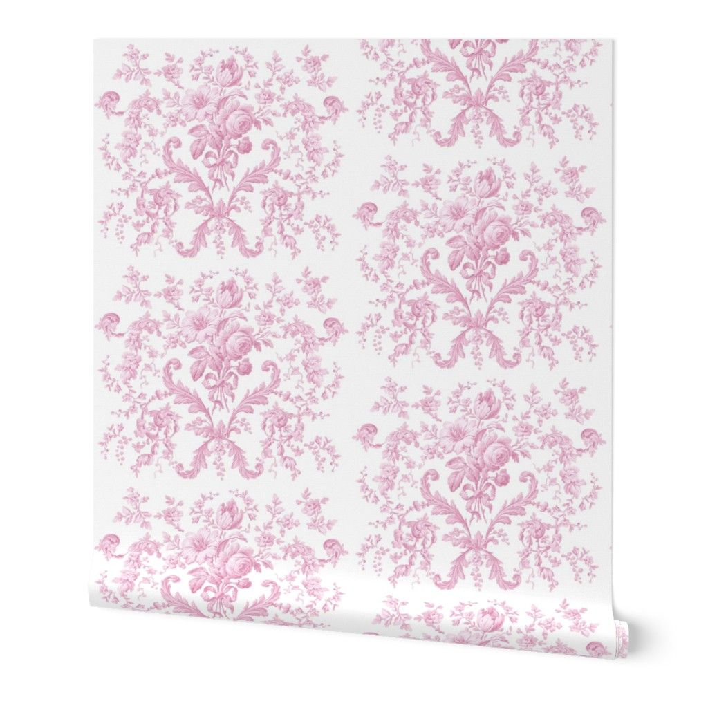 Faded Rococo in sorbet pink