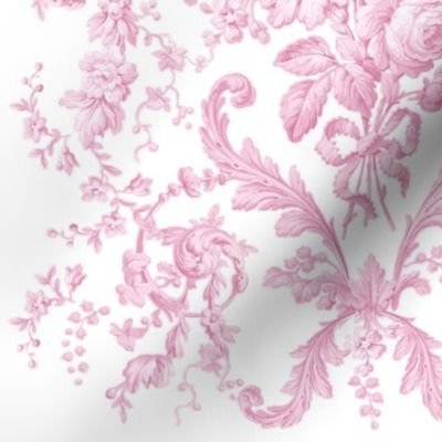 Faded Rococo in sorbet pink