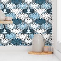 Tessellating Kawaii Manta Rays