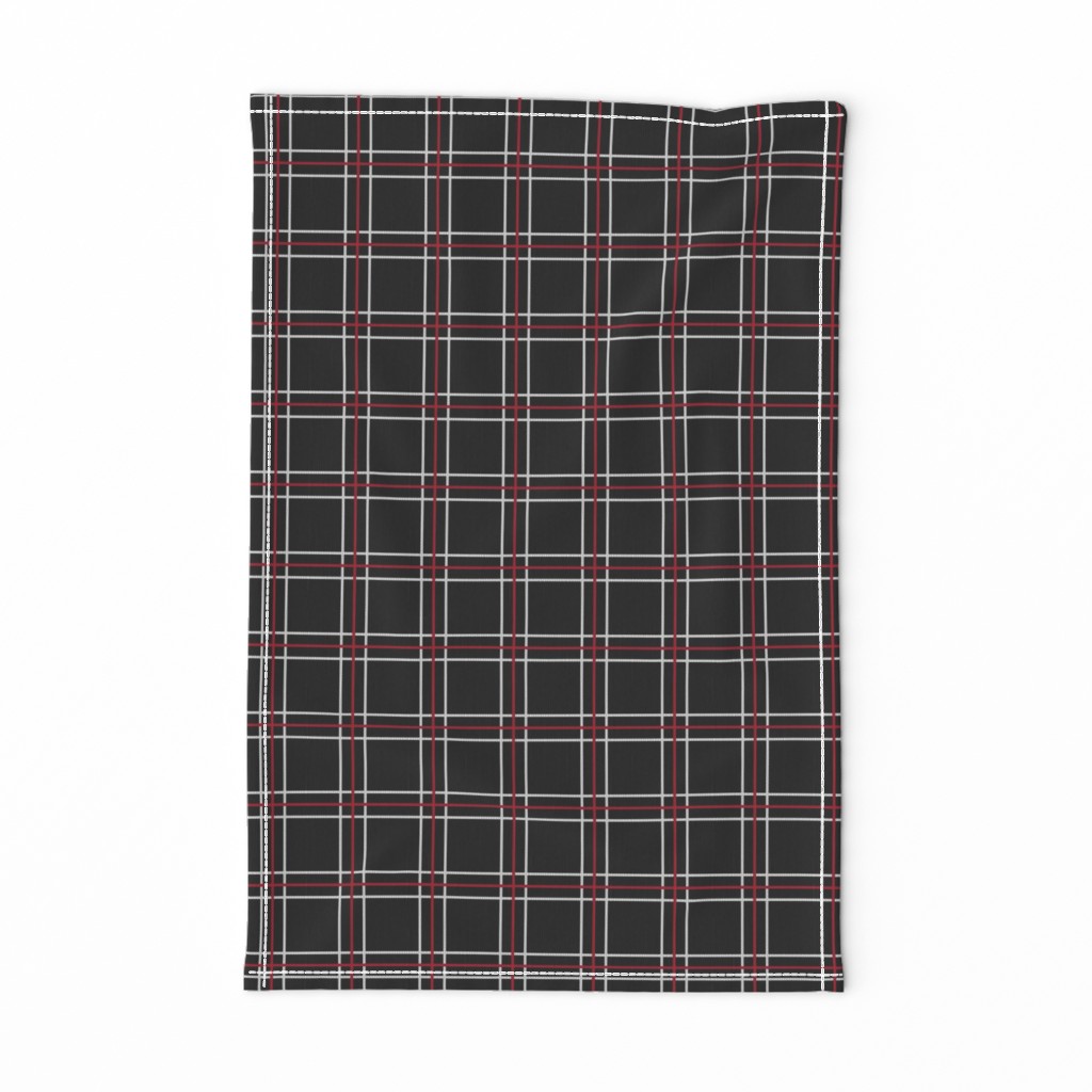 [Petite Size] Persona 5 Shujin High School Uniform Plaid (Black/Red/White)