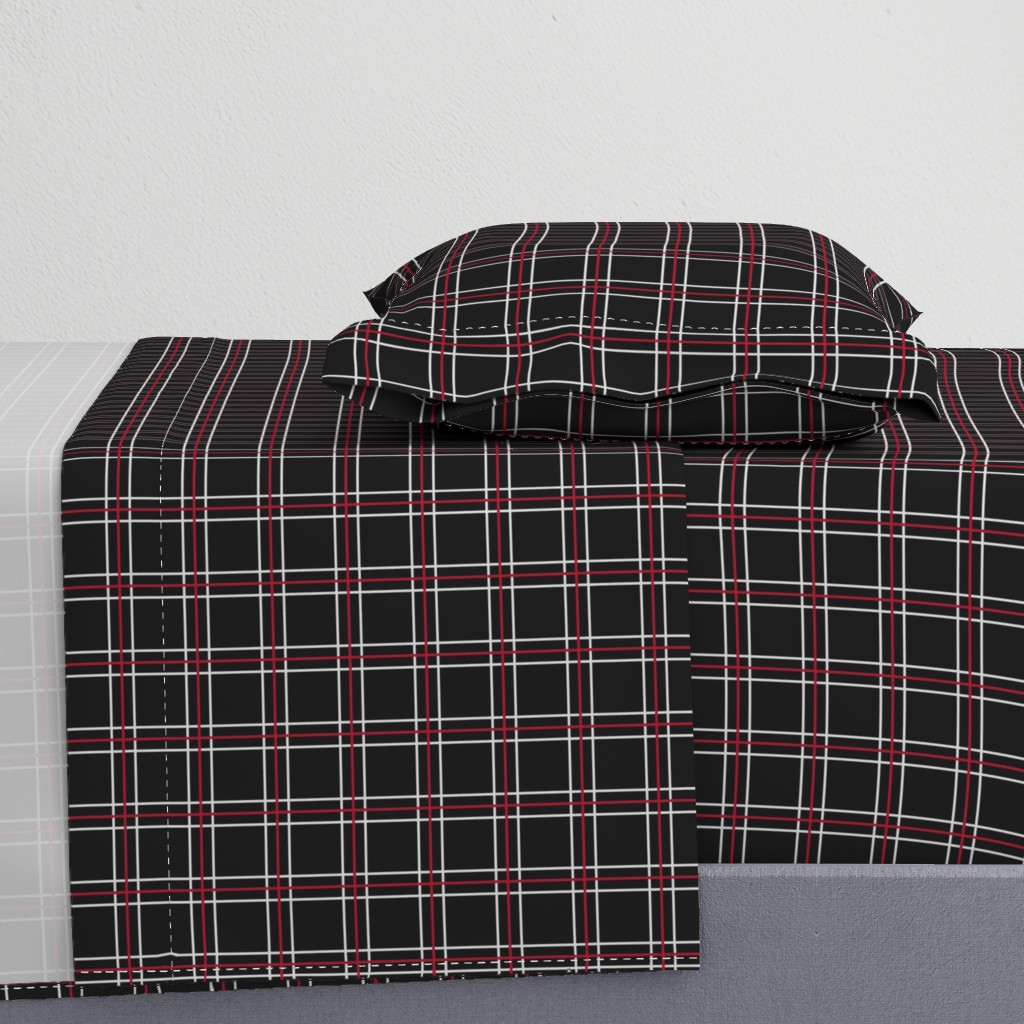 [Petite Size] Persona 5 Shujin High School Uniform Plaid (Black/Red/White)