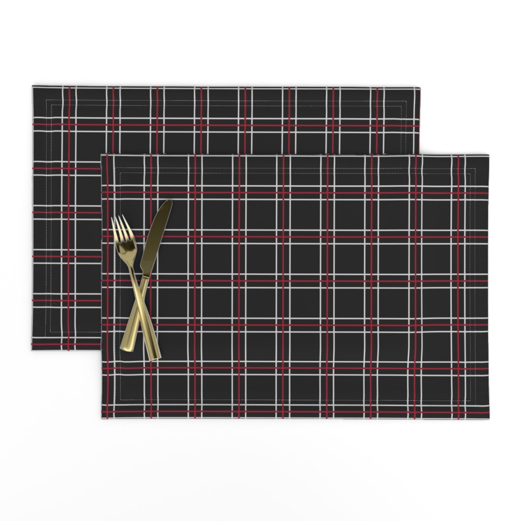 [Petite Size] Persona 5 Shujin High School Uniform Plaid (Black/Red/White)