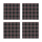 [Petite Size] Persona 5 Shujin High School Uniform Plaid (Black/Red/White)