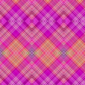 FRUIT SALADE HARMONY DIAGONAL PLAID TARTAN 5