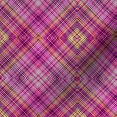 FRUIT SALADE HARMONY diagonal PLAID TARTAN 3