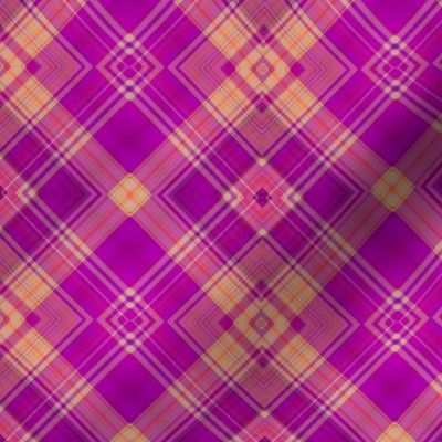 FRUIT SALADE HARMONY DIAGONAL PLAID TARTAN 2