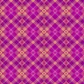 FRUIT SALADE HARMONY DIAGONAL PLAID TARTAN 2