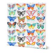 Watercolour Butterflies - smaller scale