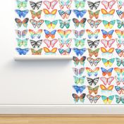 Watercolour Butterflies - smaller scale