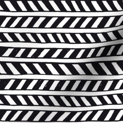 Black and white stripes