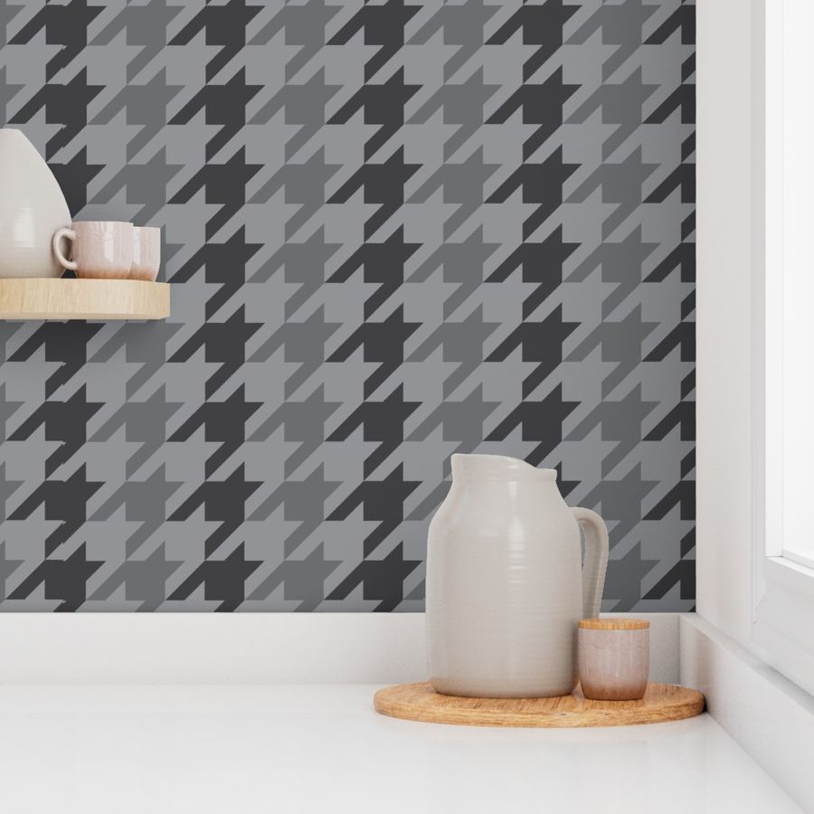 Dark Grey Houndstooth