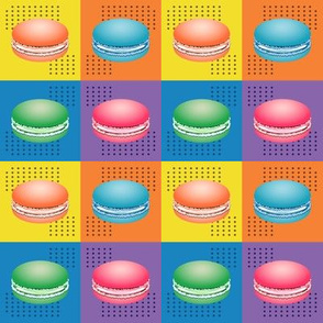 Colorful Pop Art Macaron Cookies