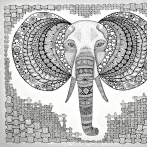 Elephant zen B/W