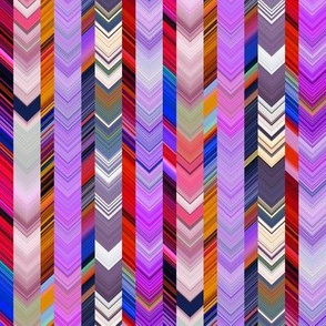 CRAZY CHEVRONS ARROWS PURPLE AUTUMN