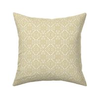 Baroque texture - golden laced ornament on white background 
