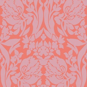 damask frances lilac and guava