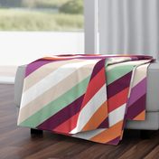 Retro Modern Diagonal Stripes by Friztin