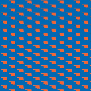 Oklahoma Tiled - Blue orange