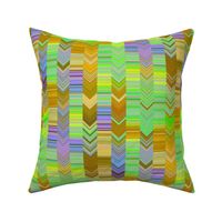 CRAZY CHEVRONS ARROWS WISE AND BRIGHT ANCIENT WISDOM GREEN