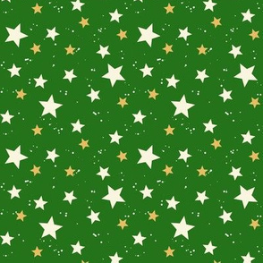 Christmas Stars Green