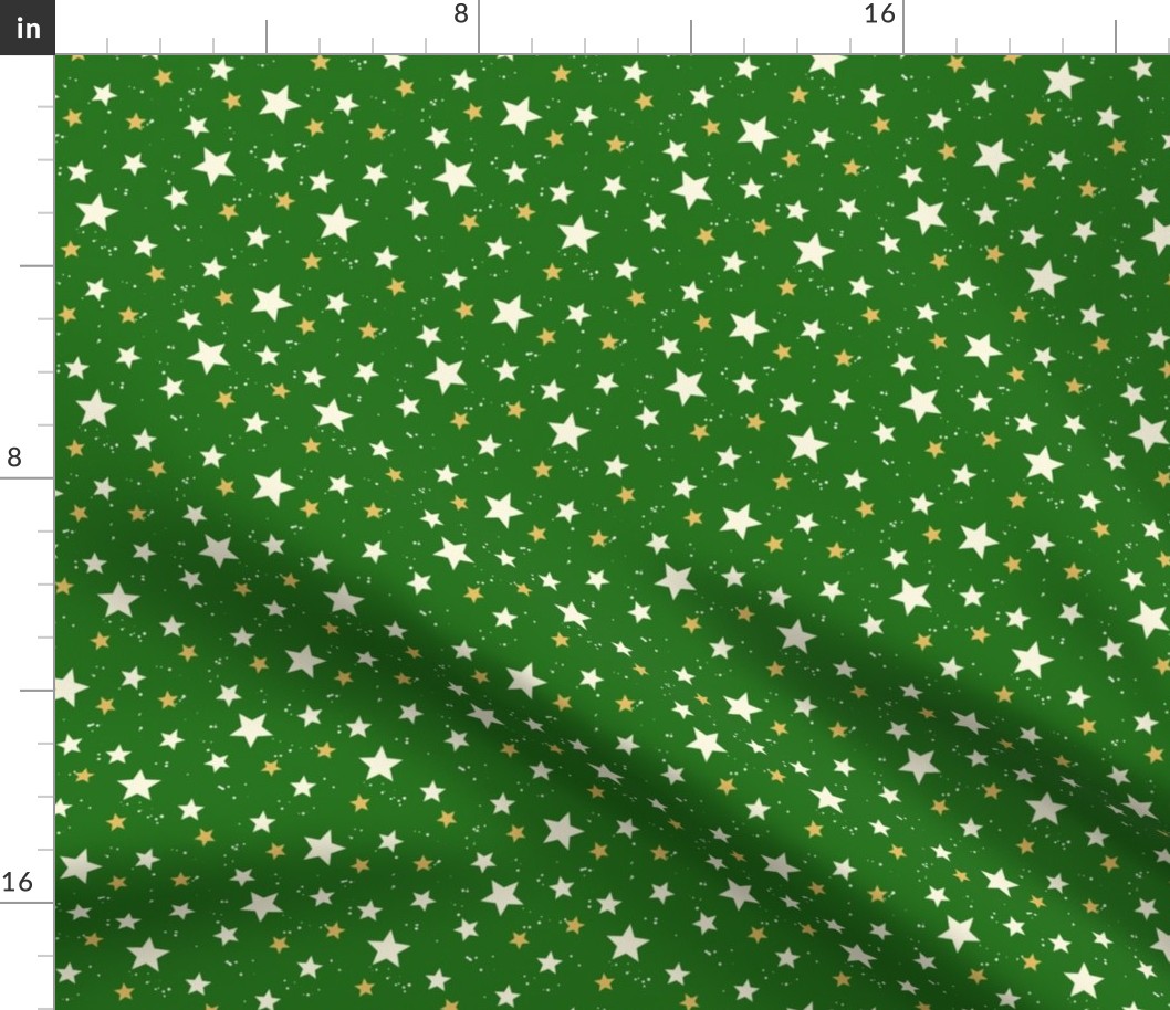 Christmas Stars Green