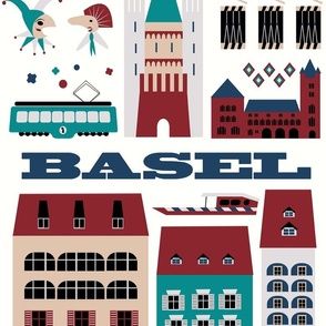 Basel tea towel