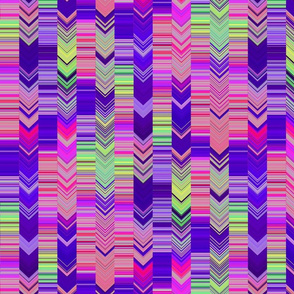 CRAZY CHEVRONS ARROWS WISE AND BRIGHT ANCIENT WISDOM PURPLE GRASS