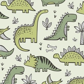 Dinosaurs in Green