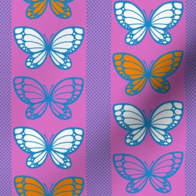 Butterflies - Flying Stripes (Pink)