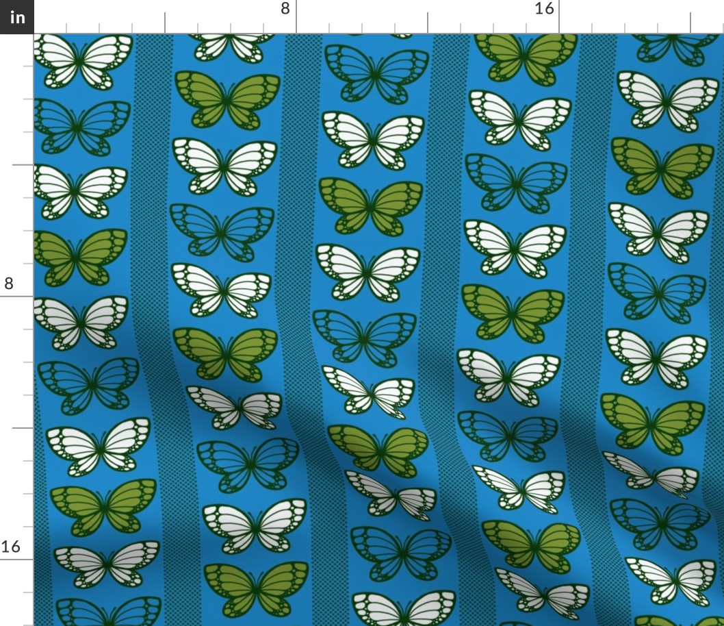 Butterflies - Flying Stripes (Blue)