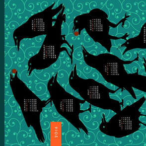 2016 Raven Tea Towel Calendar