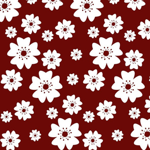Medium Cherry Blossoms in Red