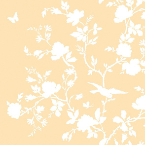Ames Chinoiserie in buttercup yellow