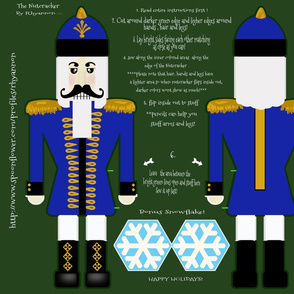 Nutcracker in Blue Cut and Sew 