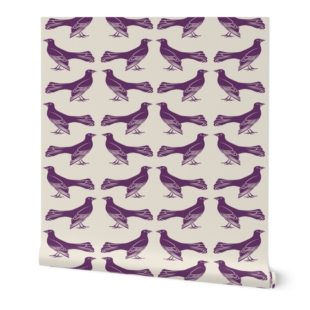 grackle pattern in purple