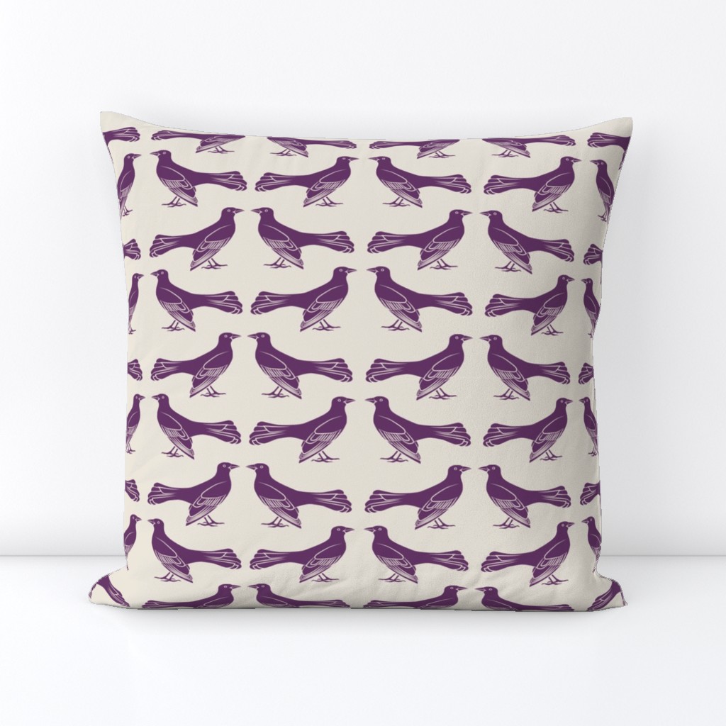 grackle pattern in purple