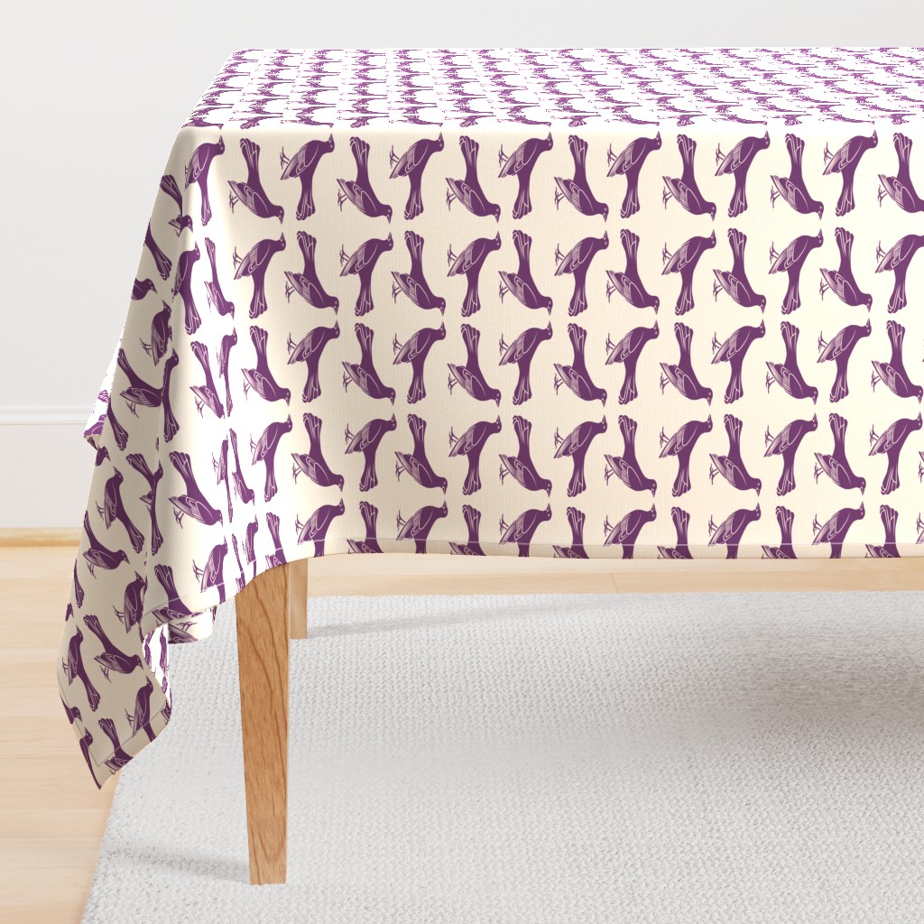 grackle pattern in purple