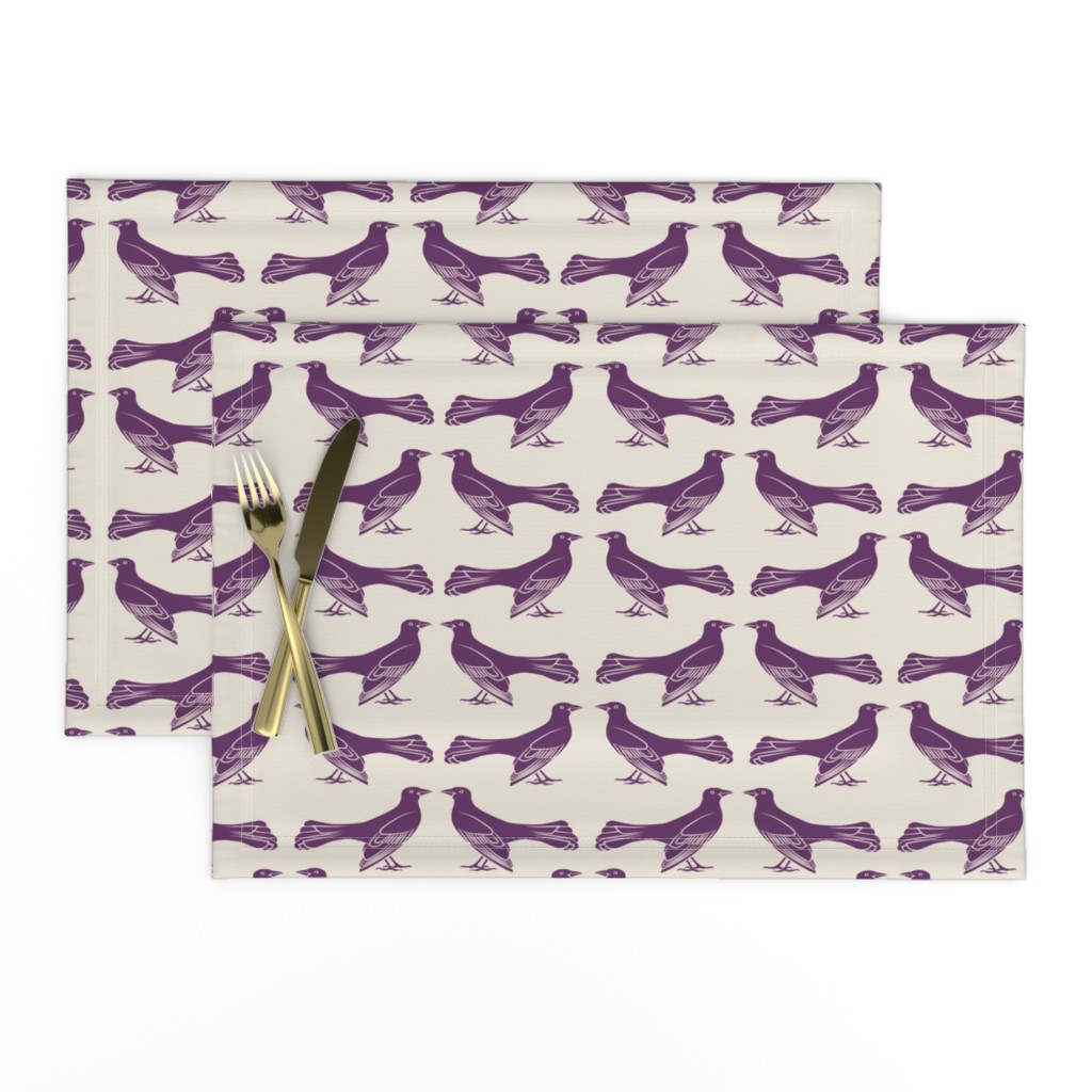 grackle pattern in purple