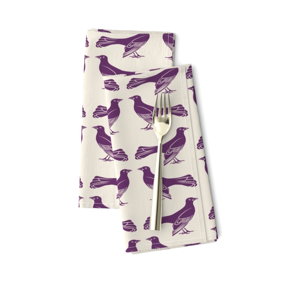 grackle pattern in purple