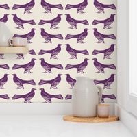 grackle pattern in purple