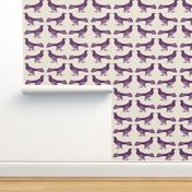 grackle pattern in purple