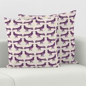 grackle pattern in purple