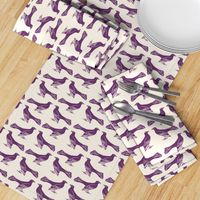 grackle pattern in purple