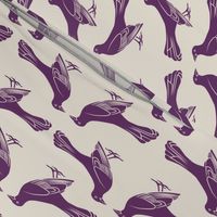 grackle pattern in purple