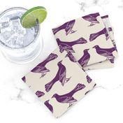 grackle pattern in purple