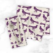 grackle pattern in purple