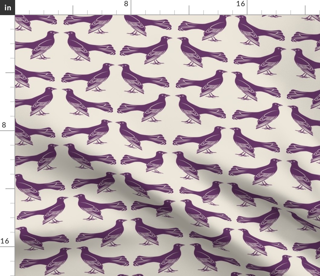 grackle pattern in purple