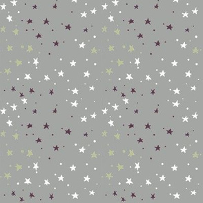 mini stars on grey